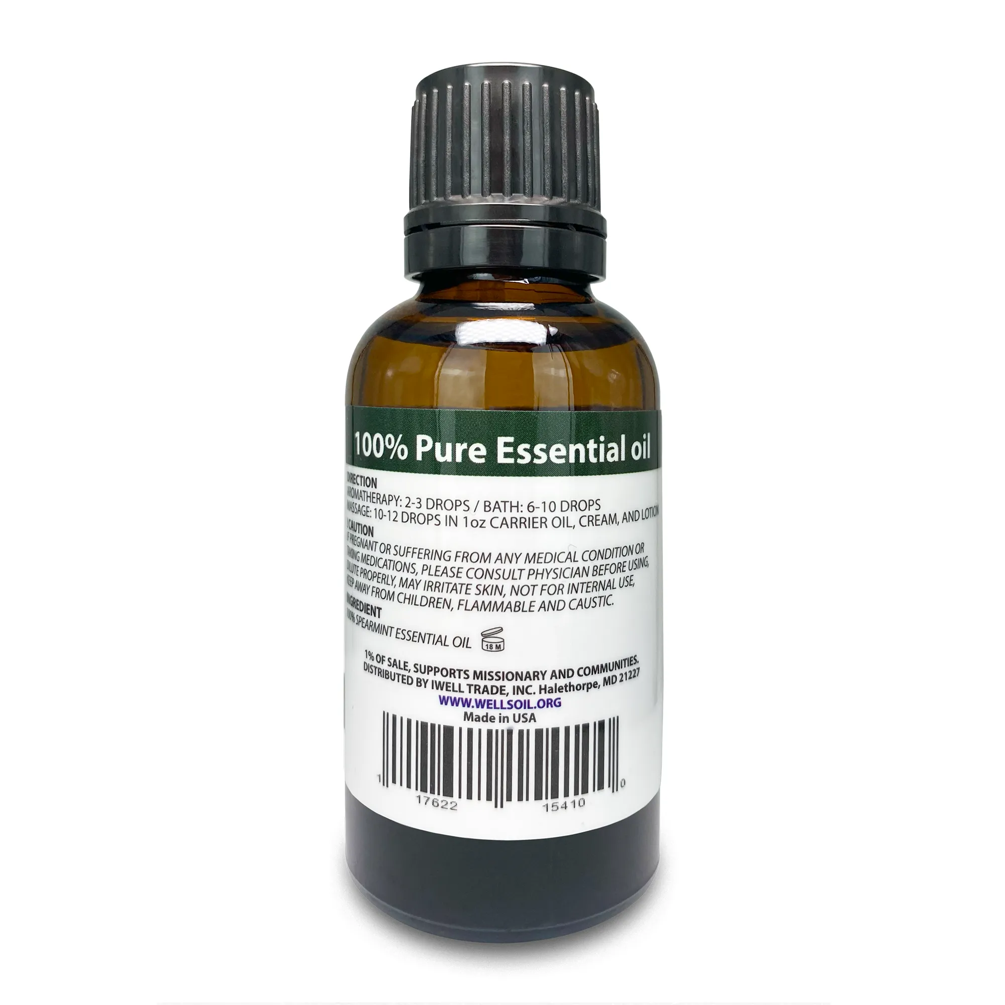 100% Pure Essential Oil 1oz Spearmint