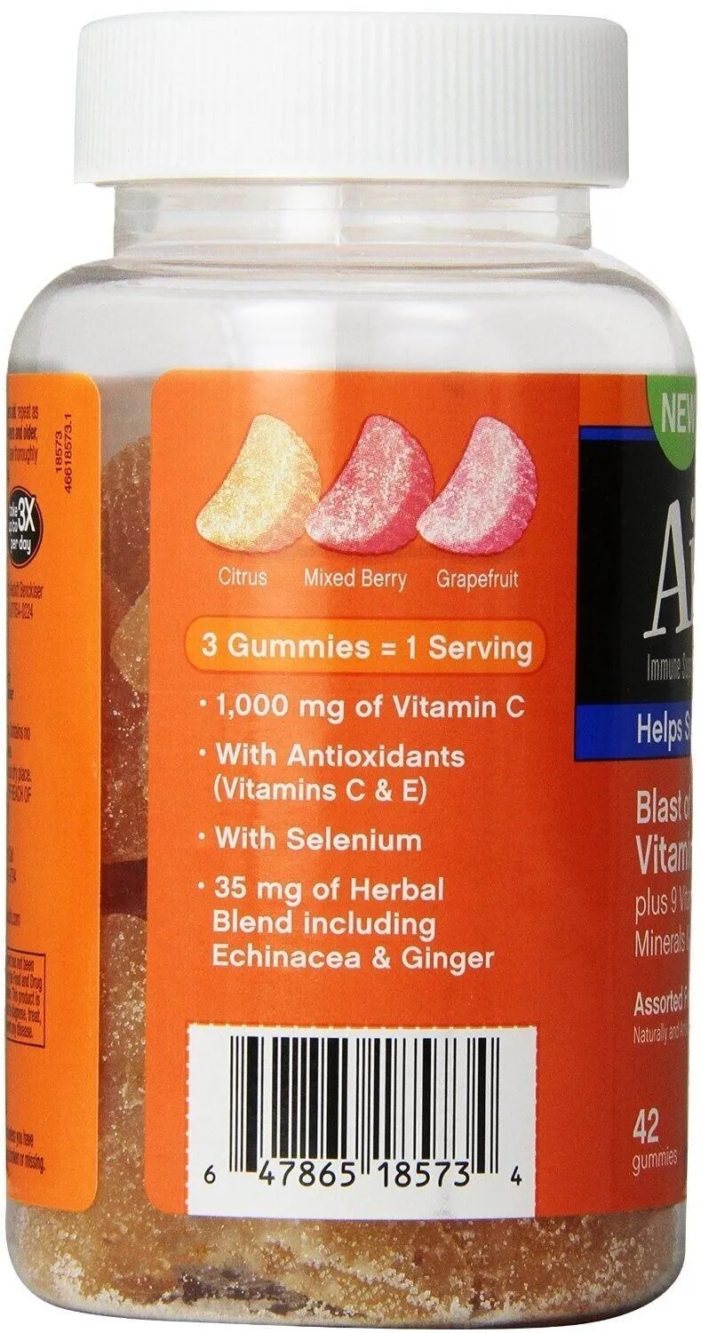 Airborne - Vitamin C Gummies for Adults - Assorted Fruit Flavors - 42 Count