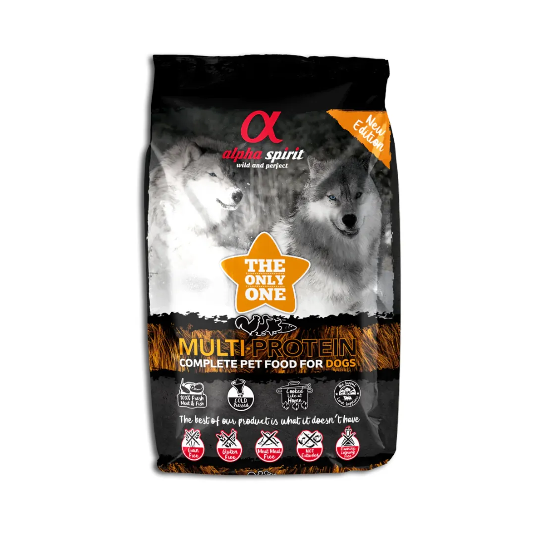 Alpha Spirit Multi Protein Cold Pressed Grain Free Dog Food