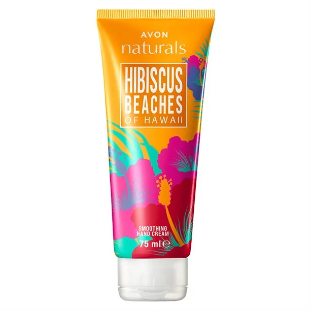 Avon Naturals Hibiscus Beaches of Hawaii Smoothing Hand Cream - 75ml