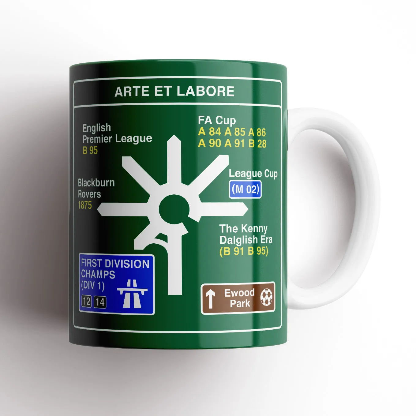 Blackburn Rovers History Roundabout Mug