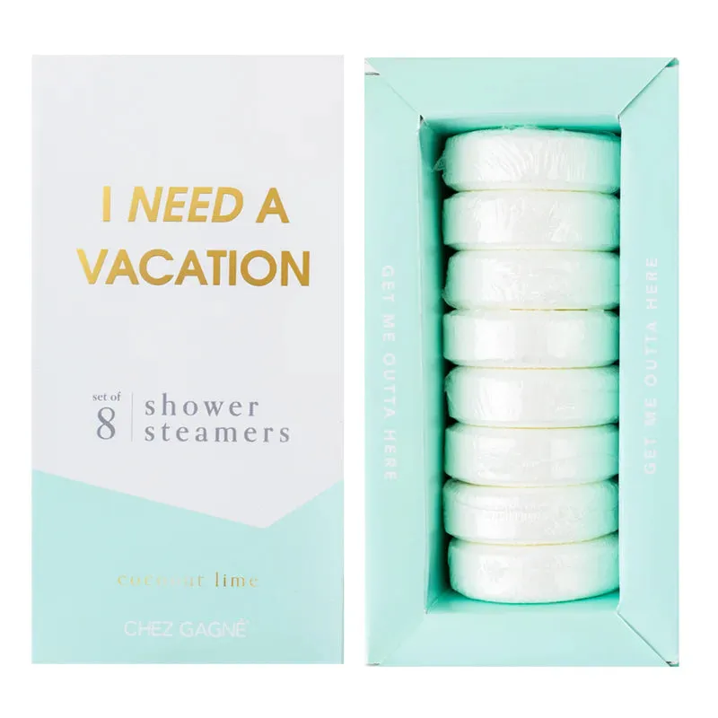 Chez Gagné - I Need A Vacation - Shower Steamers - Coconut Lime