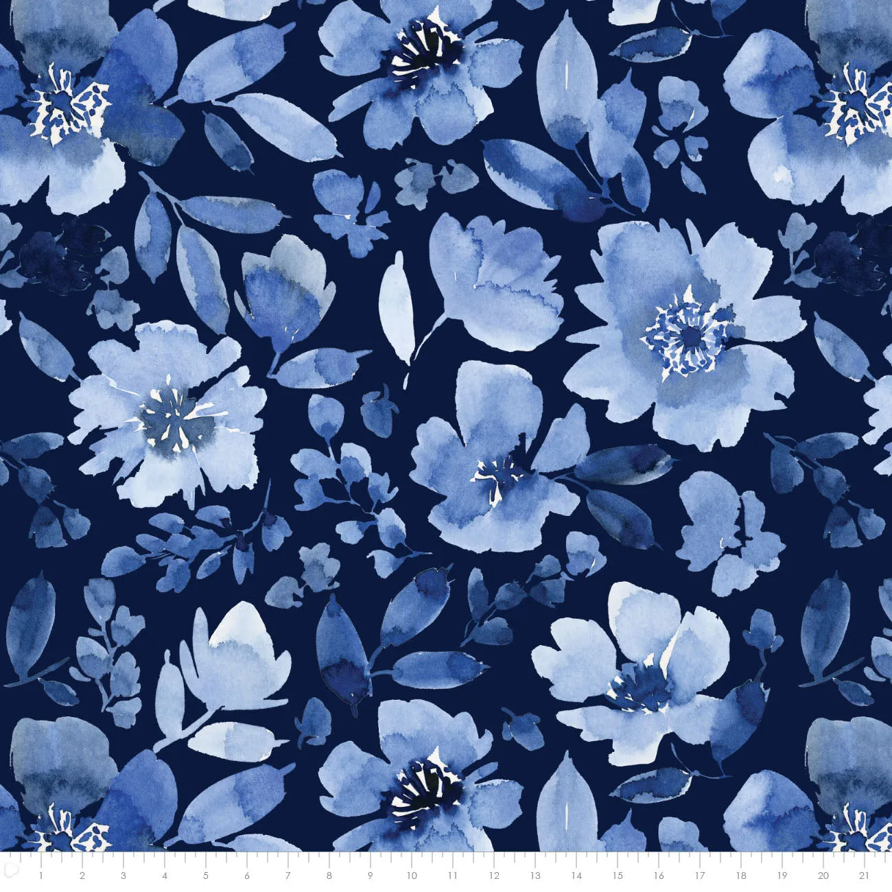 Classic Blue Floral