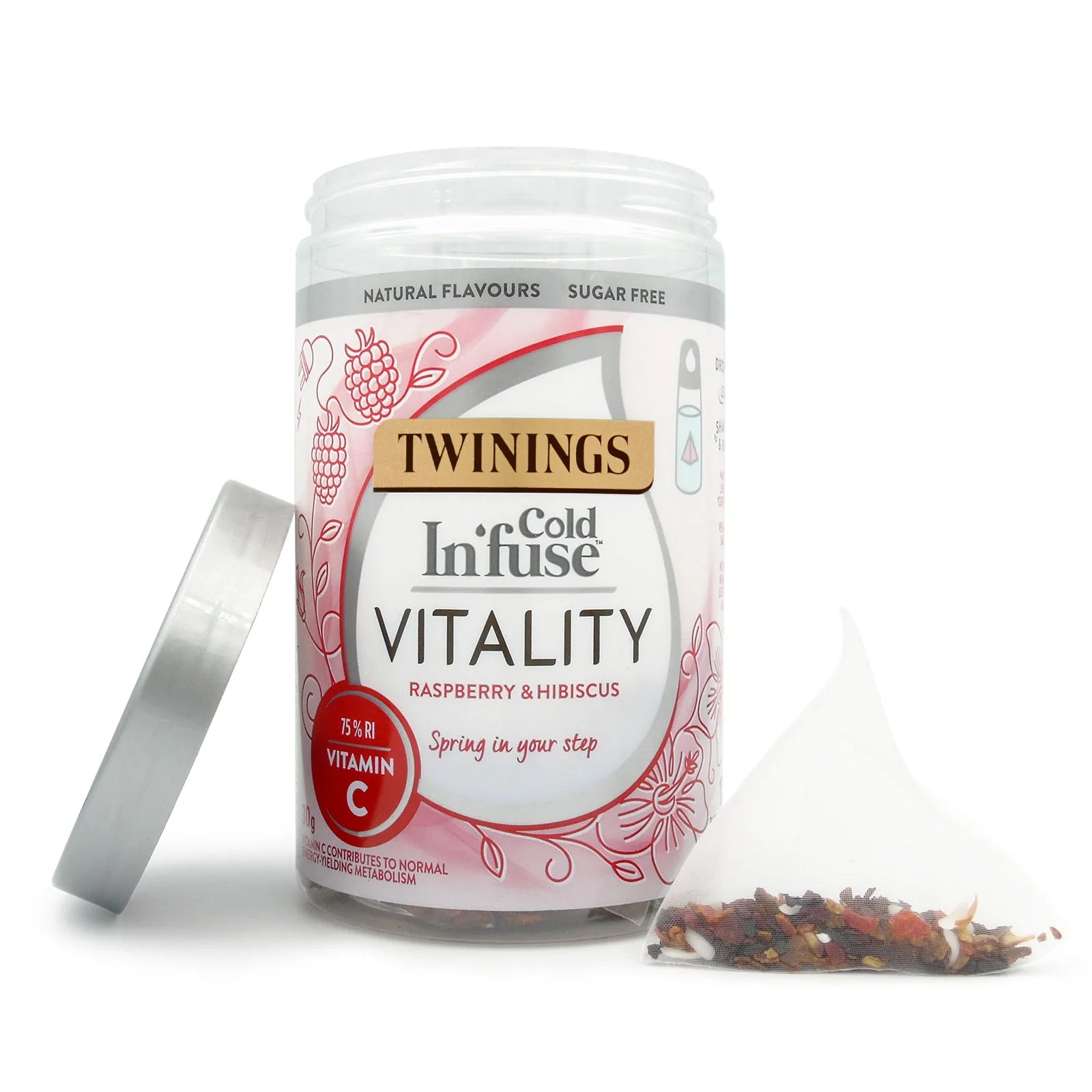 Cold Infuse "Vitality" Raspberry & Hibiscus - 12 Infusers