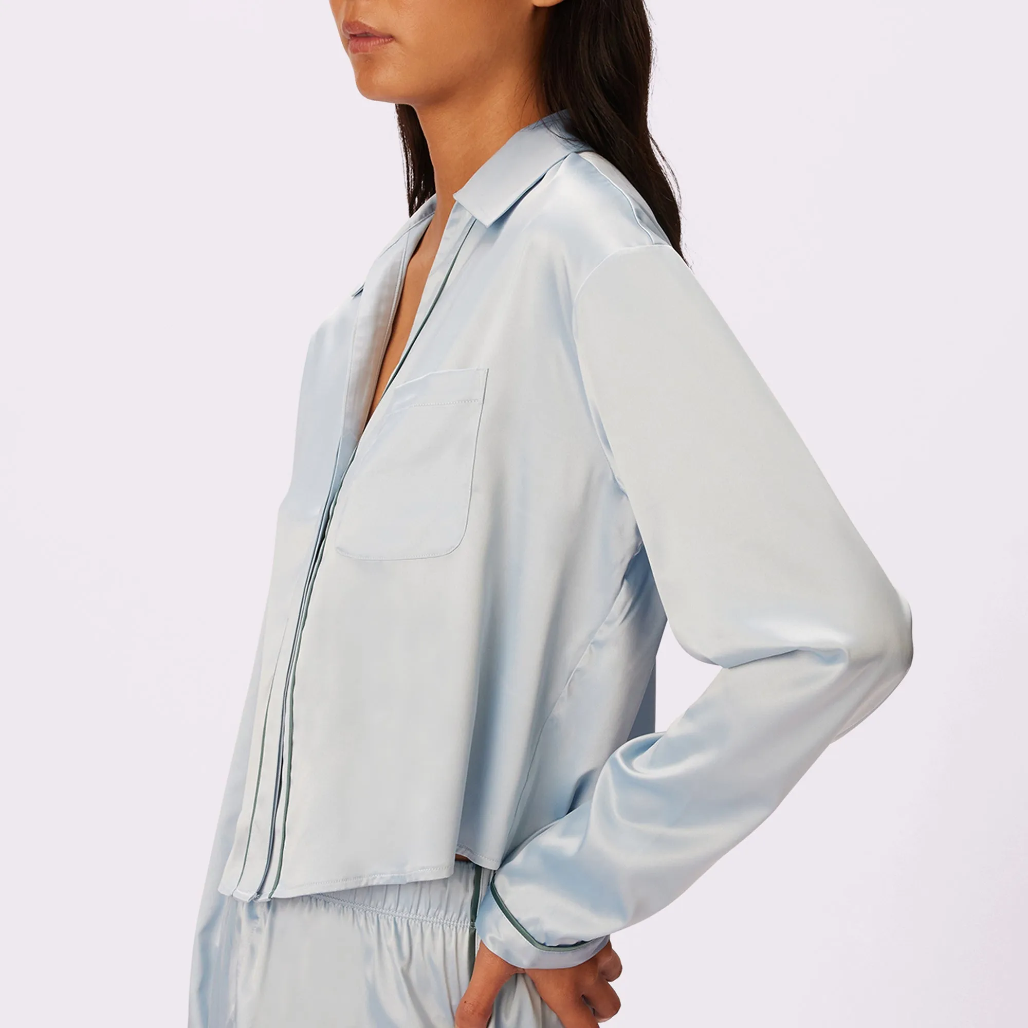 Dream Longsleeve Button Up | Luxe Satin | Archive (Bubble Bath)