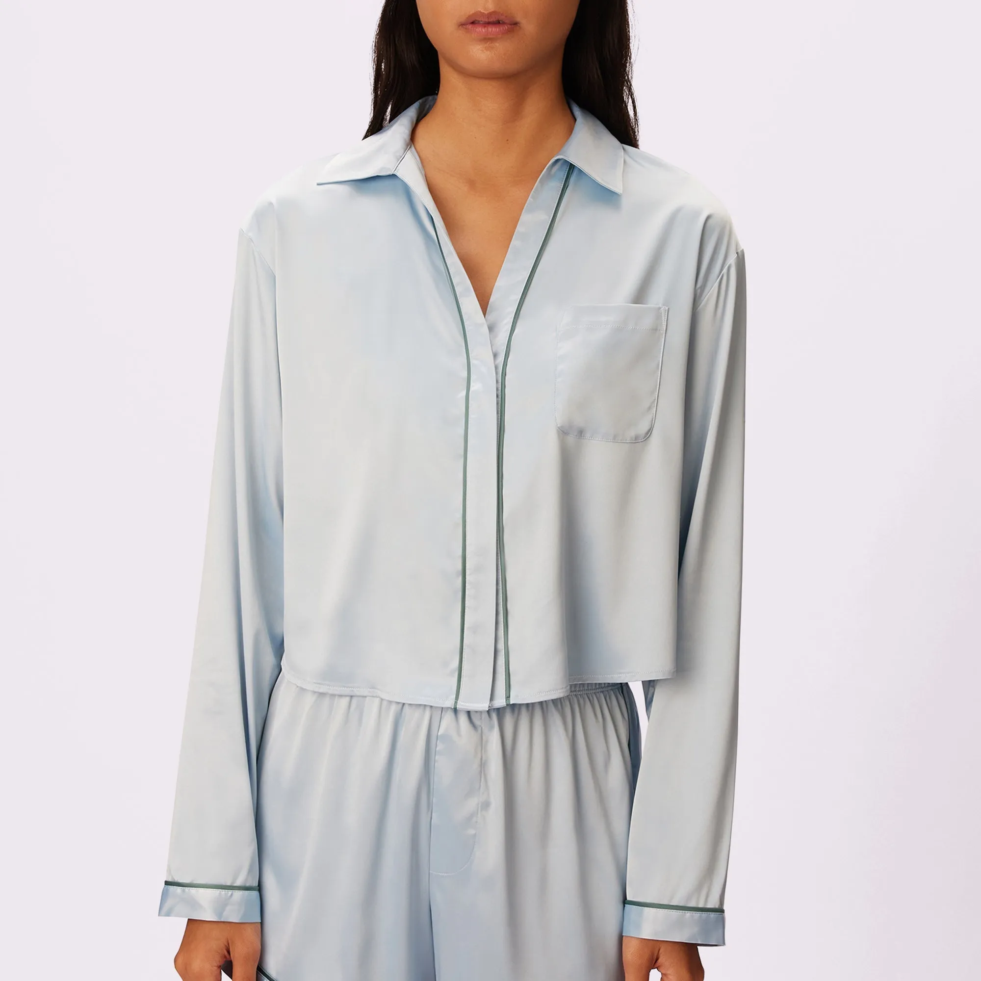 Dream Longsleeve Button Up | Luxe Satin | Archive (Bubble Bath)