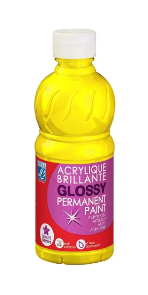 Lefranc & Bourgeois Glossy Acrylic Paint Primary Yellow