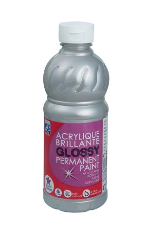 Lefranc & Bourgeois Glossy Acrylic Paint Silver