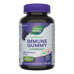 Nature's Way Sambucus Elderberry Gummies for Kids (60 Gummies)