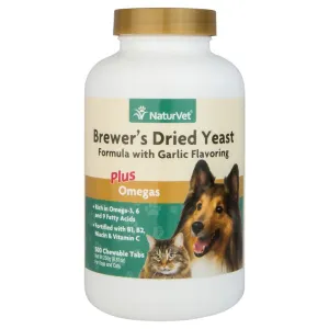 NaturVet Brewer's Dried Yeast Plus Omegas 500 count