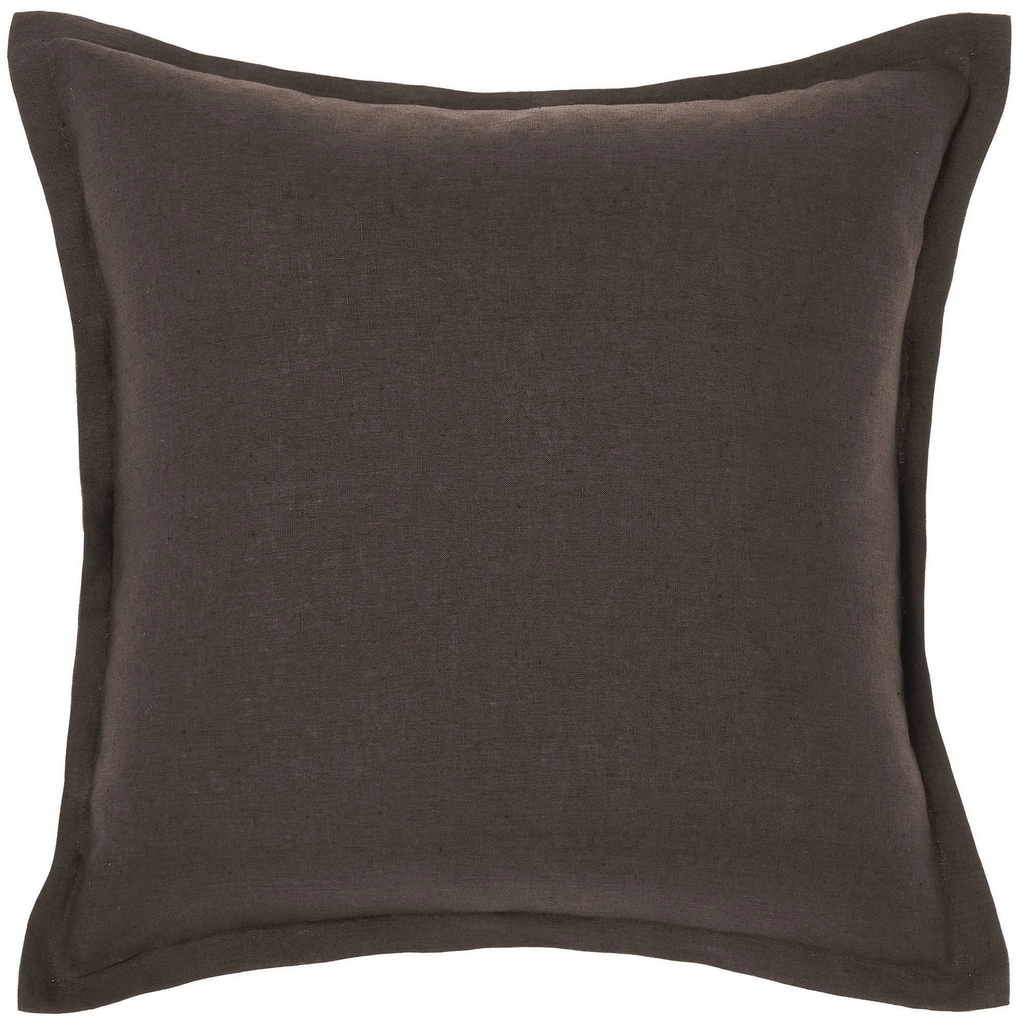 Nimes Espresso Linen Tailored Cushion 48 x 48cm by Linen House