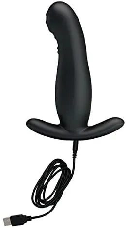 Pretty Love  Vibrating and Tickling Prostate Massager Black Anal Vibrator