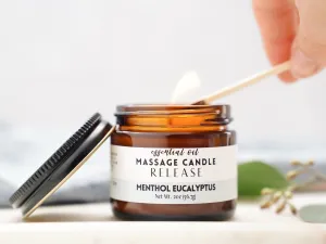 Release Massage Oil Candle - Menthol Eucalyptus Cinnamon