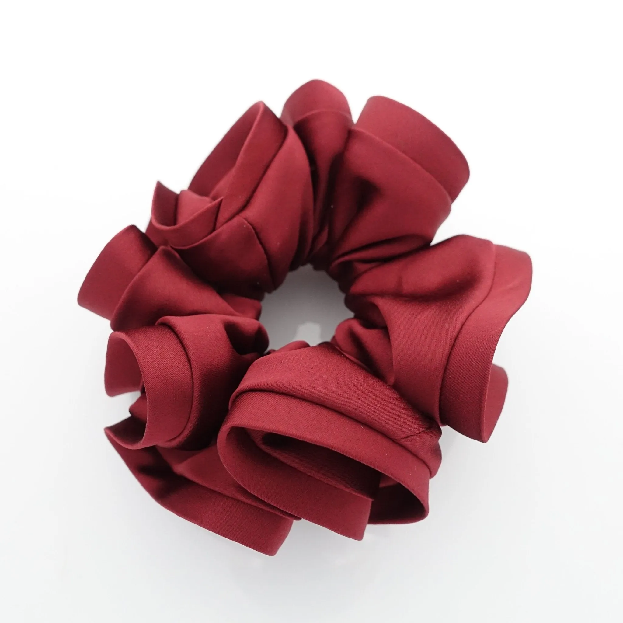 satin hair scrunchie hair tie Women solid color scrunchy ponytail Hair tie accessory in scrunchies