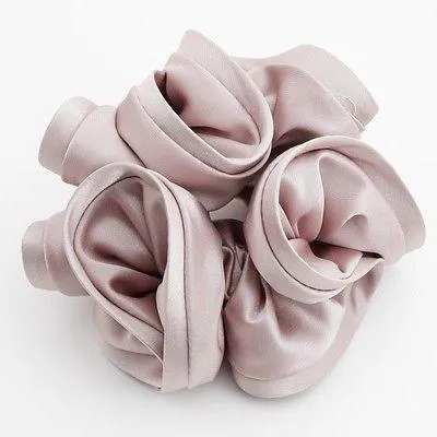 satin hair scrunchie hair tie Women solid color scrunchy ponytail Hair tie accessory in scrunchies