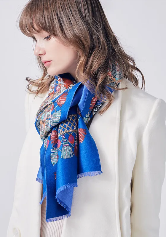 Wool Print Cashmere Shawl