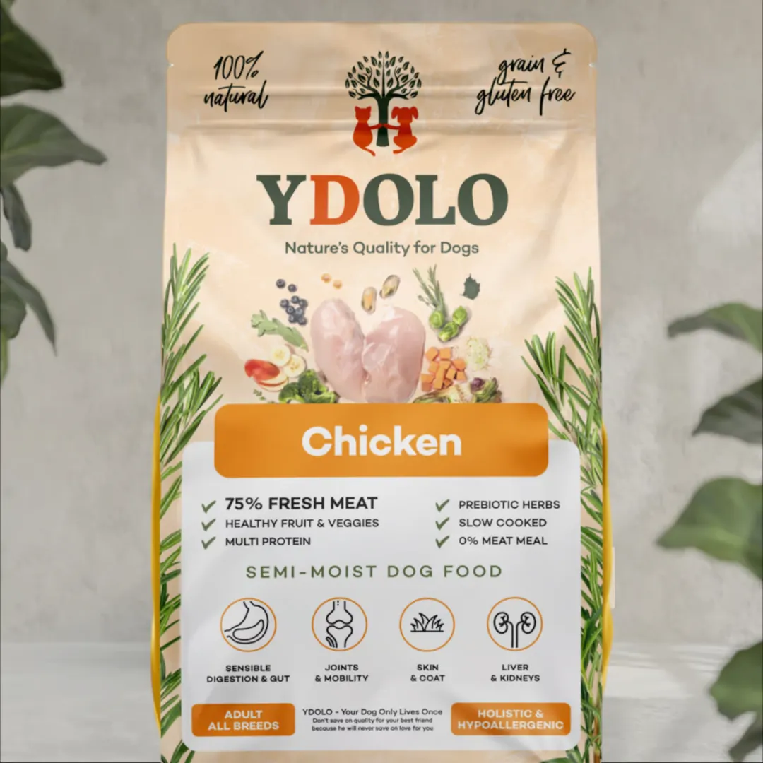 Ydolo Chicken Semi Moist Cold Pressed Dog Food