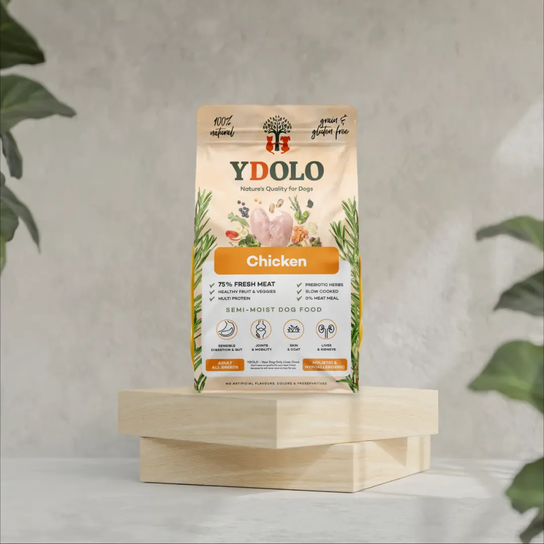 Ydolo Chicken Semi Moist Cold Pressed Dog Food